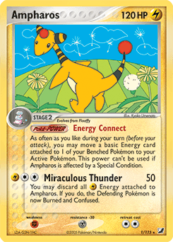 Ampharos Unseen Forces card