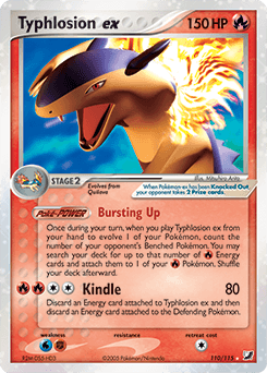 2005 Unseen Forces Typhlosion ex #110