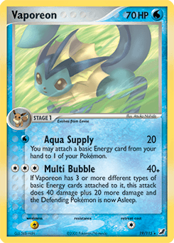 Vaporeon ★ Unseen Forces card