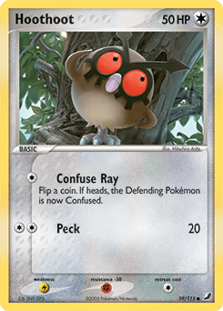 Hoothoot Unseen Forces card