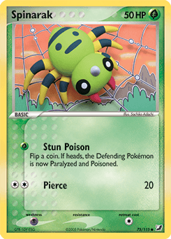 Spinarak Unseen Forces card