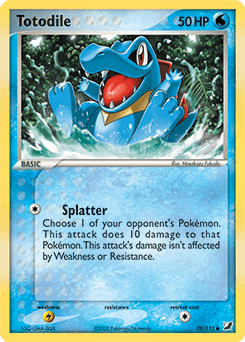 2005 Unseen Forces Totodile #78