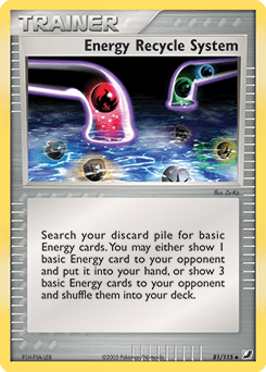 Energy Recycle System Unseen Forces card