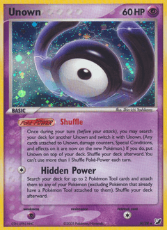 2005 Unseen Forces Unown #H