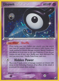 2005 Unseen Forces Unown #J