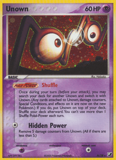2005 Unseen Forces Unown #N