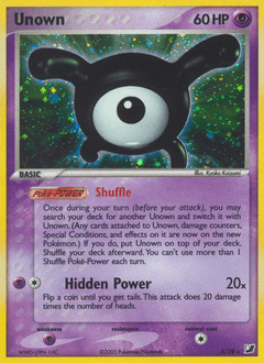 2005 Unseen Forces Unown #X