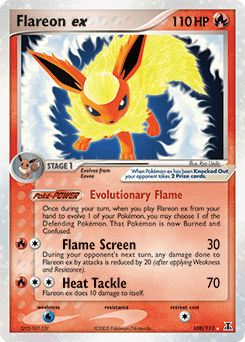 Flareon ex Delta Species card