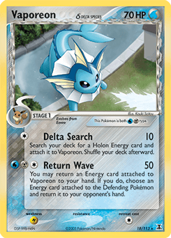 Vaporeon ★ Delta Species card