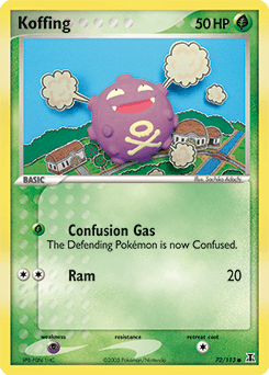 Koffing Delta Species card