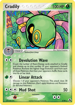 Cradily δ Legend Maker card
