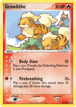 Growlithe Legend Maker card