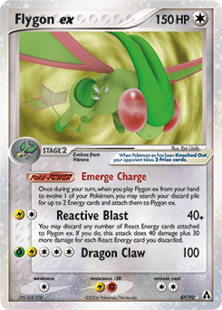 Flygon ex Legend Maker card