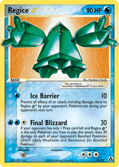 Regice ★ Legend Maker card