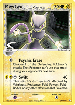 2006 Holon Phantoms Mewtwo δ #24