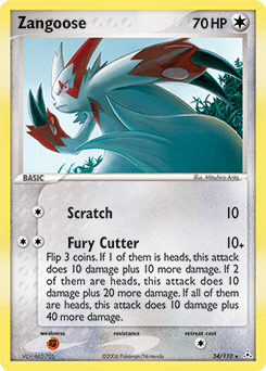 Zangoose Holon Phantoms card