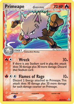 Primeape Holon Phantoms card
