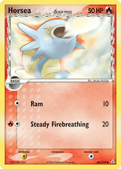 Horsea δ Holon Phantoms card