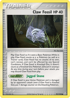Claw Fossil Holon Phantoms card
