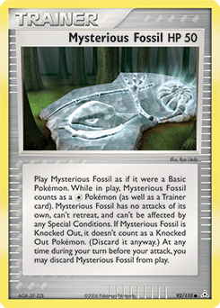Mysterious Fossil Holon Phantoms card