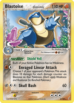 Blastoise Crystal Guardians card