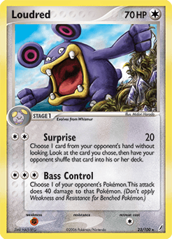 Loudred Crystal Guardians card