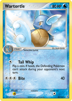 2006 Crystal Guardians Wartortle #43
