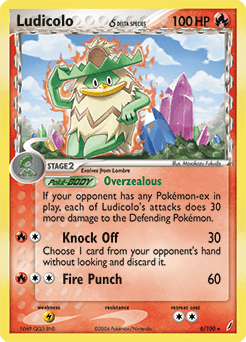Ludicolo Crystal Guardians card