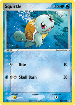 2006 Crystal Guardians Squirtle #63