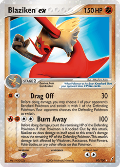 2006 Crystal Guardians Blaziken ex #90