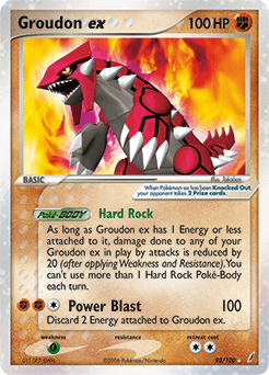 Groudon ex Crystal Guardians card