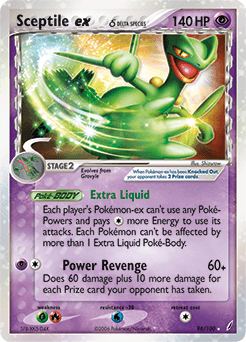 Sceptile ex Crystal Guardians card
