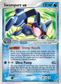 Swampert ex Crystal Guardians card