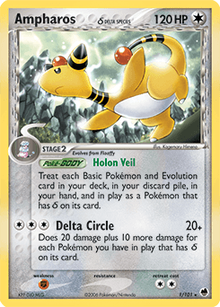 Ampharos Dragon Frontiers card