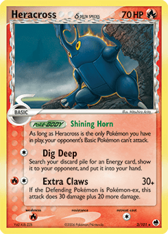 Heracross Dragon Frontiers card