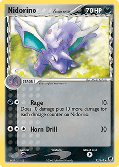 2006 Dragon Frontiers Nidorino δ #35