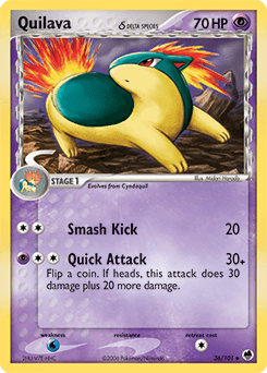 Quilava Dragon Frontiers card