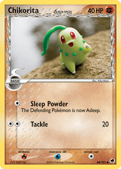 Chikorita Dragon Frontiers card
