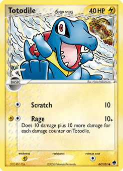 2006 Dragon Frontiers Totodile δ #67