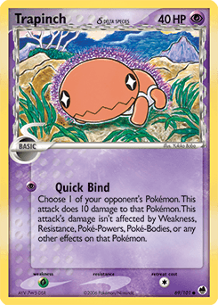 Trapinch δ Dragon Frontiers card