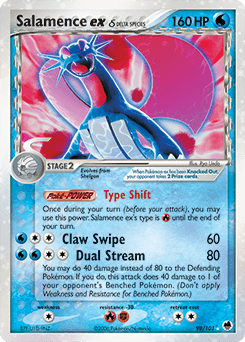 Salamence ex δ Dragon Frontiers card