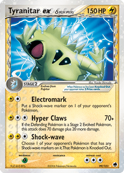 Tyranitar ex Dragon Frontiers card
