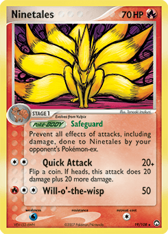 2007 Power Keepers Ninetales #19