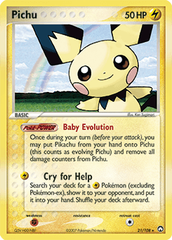 2007 Power Keepers Pichu #21