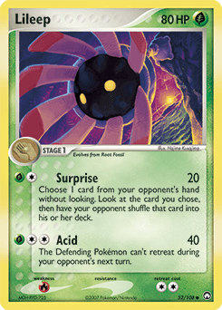 Lileep Power Keepers card