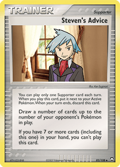 Steven's Advice Power Keepers card