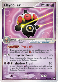Claydol ex Power Keepers card