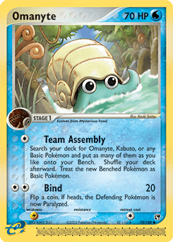 Omanyte Sandstorm card