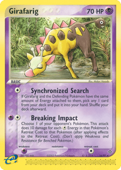 Girafarig Dragon card