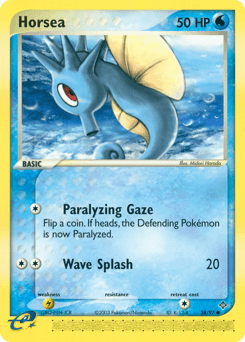 2003 Dragon Horsea #58